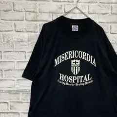 USA製90sヴィンテージTシャツ！シングルステッチ　ブラック半袖古着XL 18