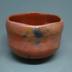 吉村楽入 茶碗 赤楽 紙箱入