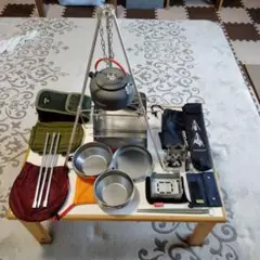ソロキャンプ焚き火台セット