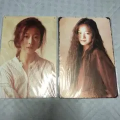 中森明菜　ブリキ看板　2枚セット