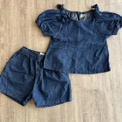 【美品】プティマイン✖️AJUGA 80㎝セットアップ
