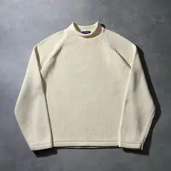 90s J.Crew heavy cotton roll neck knit