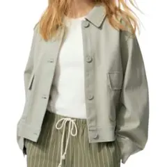UNIQLO ユニクロ　ジャージーリラックスジャケット　アウター　M カジュアル