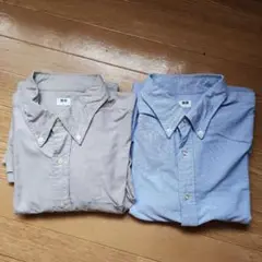 UNIQLO オックスフォード長袖シャツ Lサイズ 2枚セット