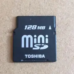TOSHIBA 128MB miniSDカード