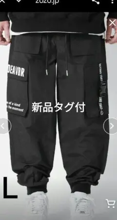 新品タグ付き　RESHAM カーゴパンツ　メンズズボン　ミリタリージョガーパンツ