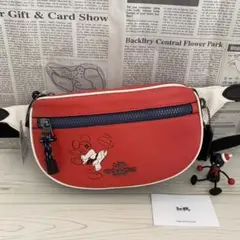 ★限定品‼︎新品 COACH ×Disney コラボ コーチ ボディバッグ レッド