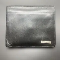 CHARLES JOURDAN シャルルジョルダン 二つ折り財布 黒 レザー