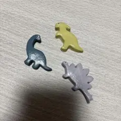 紙粘土恐竜型マグネット3個セット