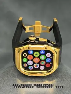 49mm ステンレスケース　ウルトラ アップルウォッチ　ゴールド