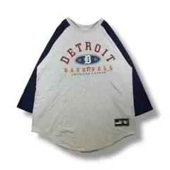PUMA×MLB　ラグランTシャツ　サイズL　グレー