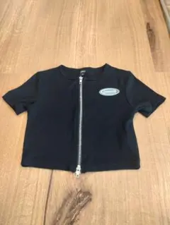 Dazy ブラックジッパートップ XS