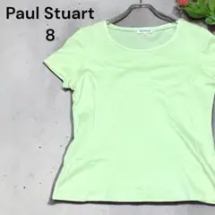【人気】Paul Stuart 半袖Tシャツ カットソー イエロー 8 日本製
