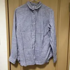 ユニクロ シャツ XL 麻 リネン