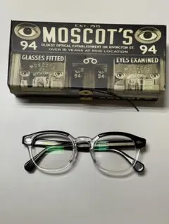 MOSCOT LEMTOSH ブラック×クリスタル 49 24
