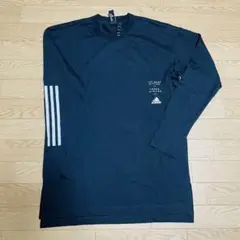 アディダス　adidas　長袖Tシャツ　黒　ブラック　メンズ　M