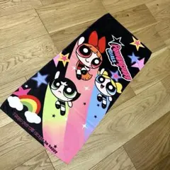 値下げ パワーパフガールズ フェイスタオル ブラック 新品