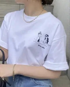 Good Vibes イラスト Tシャツ ホワイト