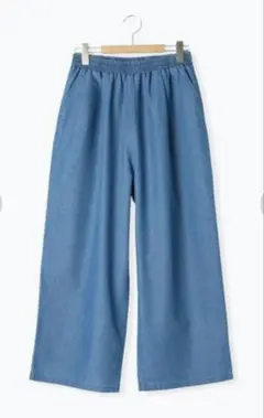 サマンサモスモスデニムイージーストレートパンツ　新品タグ付き