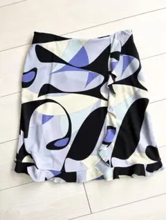 EMILIO PUCCI 台形 膝上丈 スカート 38