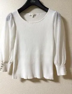 ❤️最終お値下げ❤️プロポーション　ボディドレッシングリブニットバルーンスリーブ