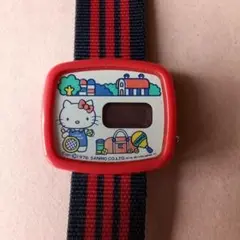 当時物　ハローキティ　腕時計　1976年 　サンリオレトロ　キティちゃん時計