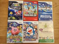 Nintendo Wii ゲームソフト６点セット