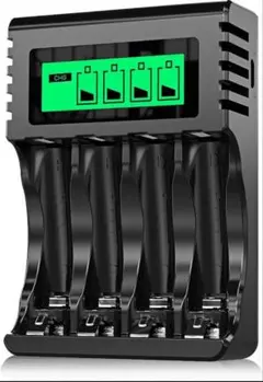 POWEROWL 単三単四 電池 LCD 充電器ニッケル水素/ニカド充電池に対応