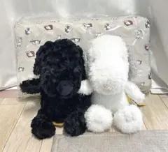 スヌーピー 白黒 ぬいぐるみ 低反発枕 ピロー 3点セット