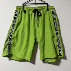PUNK DRUNKERS 蛍光グリーンショートパンツ