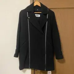 値下げ MM6 ジップデザイン2wayライダースコート メゾンマルジェラ 38