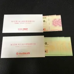 ビックカメラ コジマ 優待券 5000円分 匿名配送