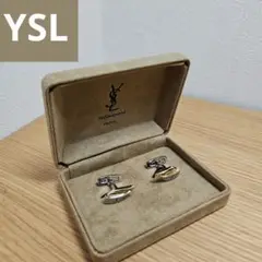 YSL イヴサンローラン　ロゴ　カフリンクス　シルバー925