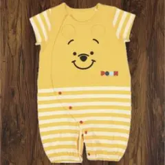 【新品】Disney baby プーさん 半袖コンビドレス 新生児60cm
