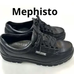 ✨希少 Mephisto メフィスト レザー シューズ スニーカー ブラック 黒