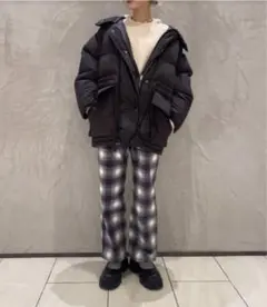 VSLE ヴィスル 2way ダウンコート チャコールグレー Mサイズ