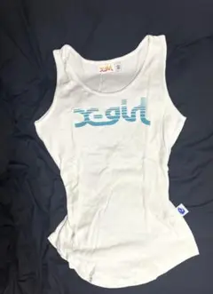 x-girl ホワイト タンクトップ