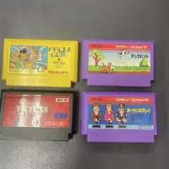 ファミコンソフト4本セット中古