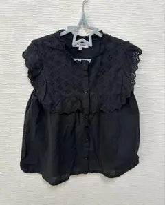 GLOBAL WORK パンチングレースブラウス M 100~110