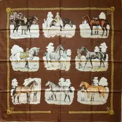 エルメス HERMES スカーフ カレ90 馬の毛色