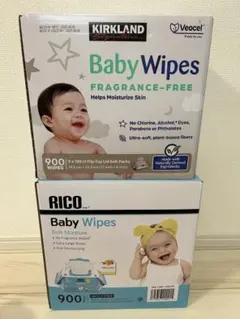 コストコ 赤ちゃん用 おしりふき 使い比べ超お得セット！900枚+900枚