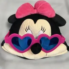 ミニーマウス キャップ ハートサングラス付き