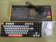 e元素　メカニカルキーボード 有線 英語配列 赤軸