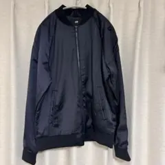 H&M エイチアンドエム スカジャン　ブルゾン　ネイビー