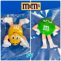 M&M'S フィギュア イエロー グリーン 新品未開封 2個セット No.FV