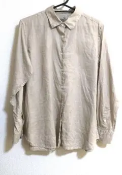 無印良品　ヘンプ100%長袖シャツ