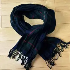 マフラー ストール 男女兼用　チェック柄　180センチ