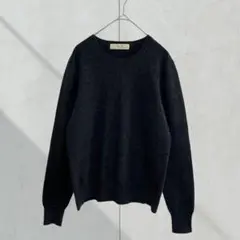 2681【レイシーラディアント】カシミヤセーター　長袖　チャコールグレー　M