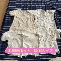 ベビー肌着 5枚セット 50~60cm クマ柄