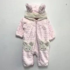【新品】メゾピアノ ウサギ ファー アウターオール 70〜80